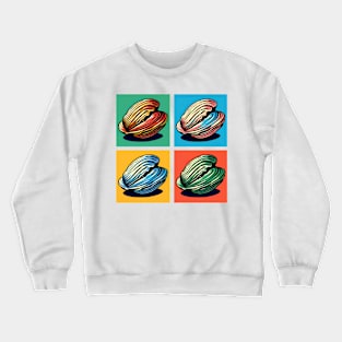 Pop Hard Clams Art - Trendy Marine Life Crewneck Sweatshirt